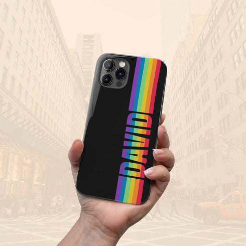 LGBTQ Custom Rainbow Name Pride iPhone Case